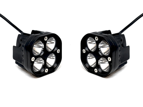 Kit Di 4 Faretti A LED Bianchi Per RC - Luci Anteriori Con Coperchio Proiettore MSA Motorsport - Foto 1
