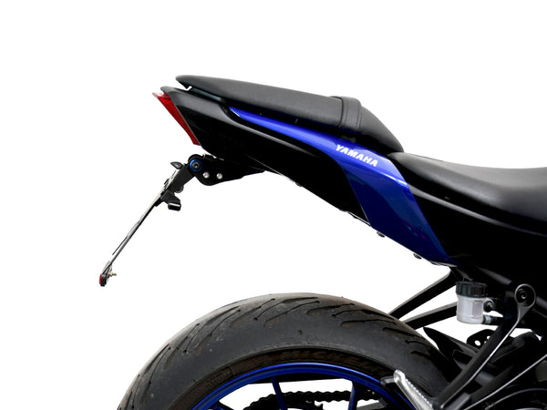 Portatarga Per Yamaha MT-03 (2016-2024) - Acciaio Inox, Con Luce LED Integrata, Per Eliminare Il Parafango Posteriore
