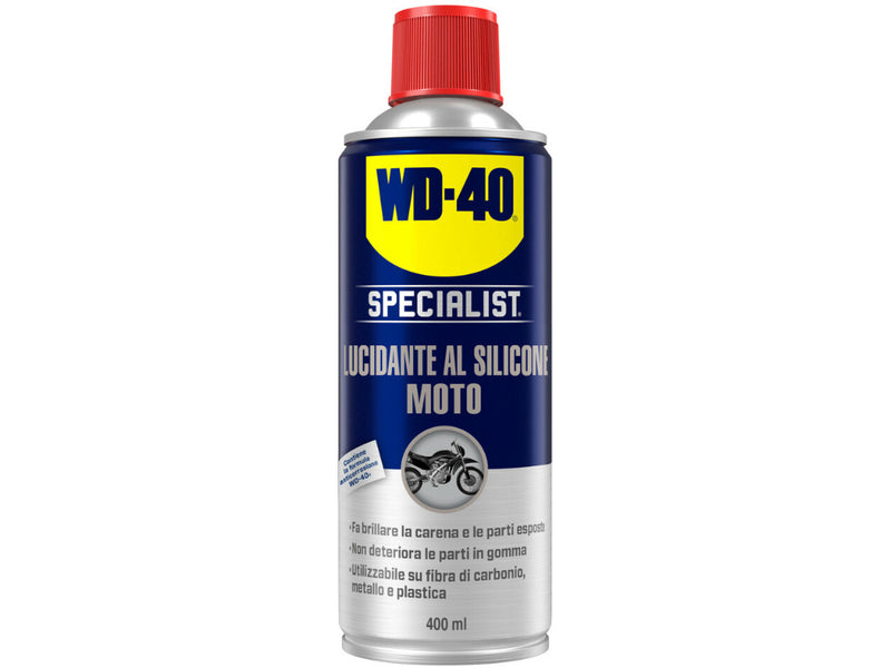 Spray WD-40 lucidante al silicone per moto